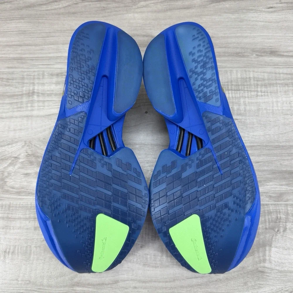 **Adidas ADIZERO ADIOS PRO 4 Blue White Lime Burst (JP6622) Authentic Men's 10